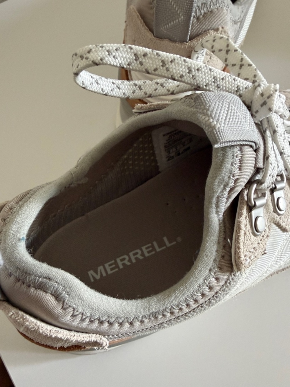 Neutral Beige & White Fashion Sneakers - Picture 5 of 5